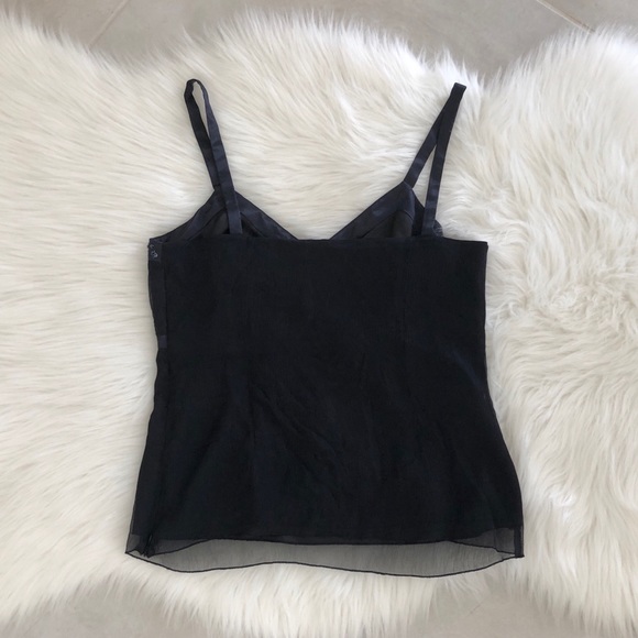 Navy Tank Top w/ Beading, size M - Picture 5 of 5